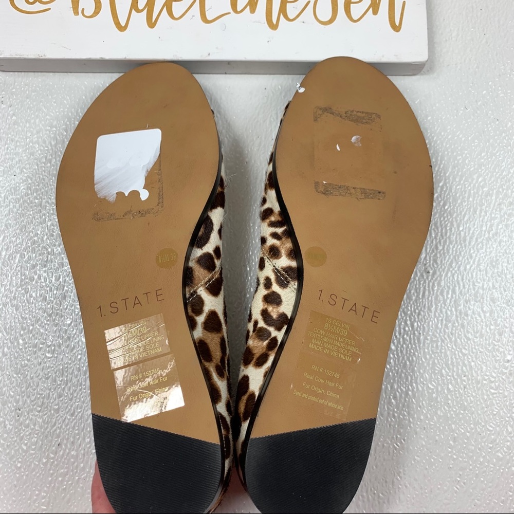 1. State Celvin Leopard Print Flats Nwot - image 5